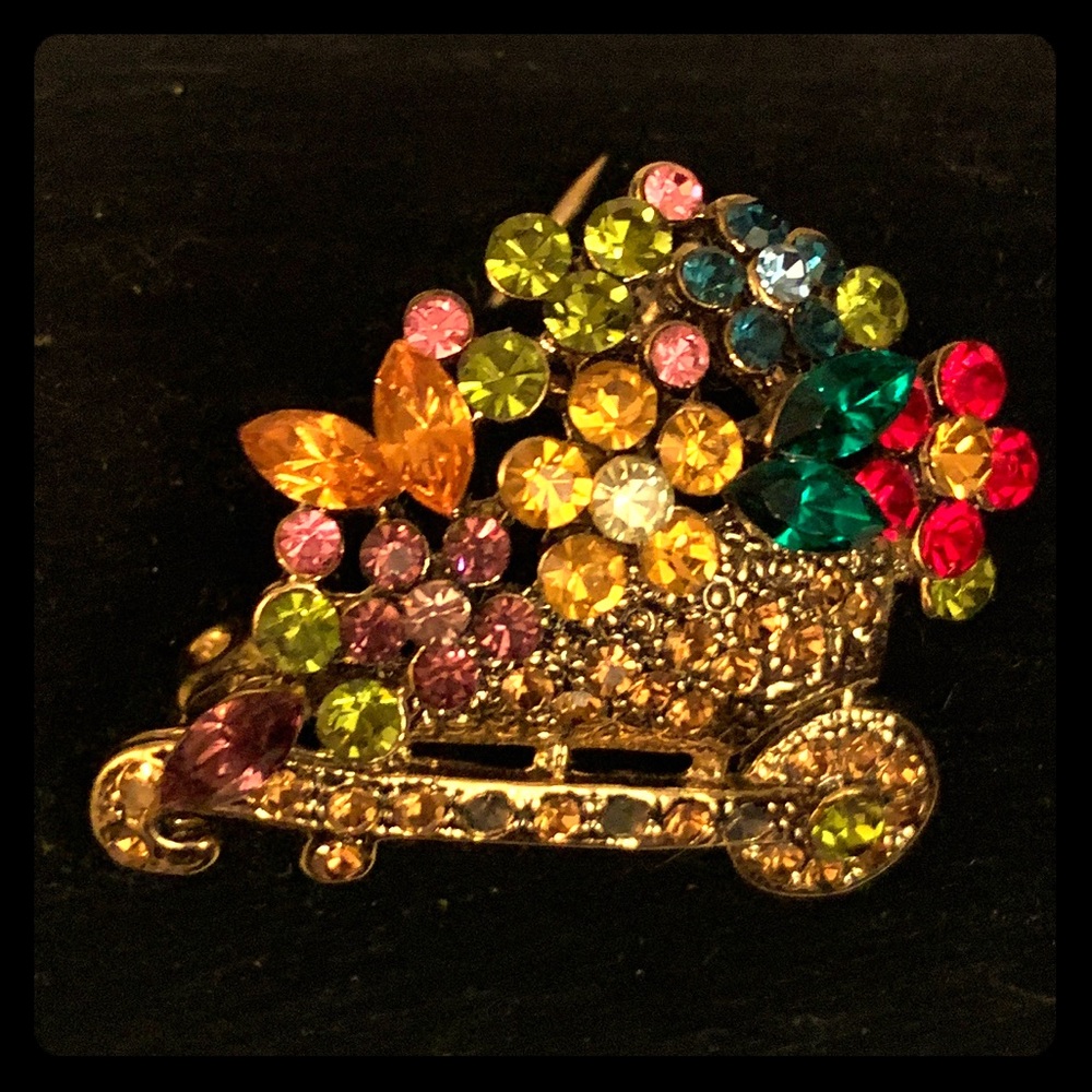 Flower Cart Pin